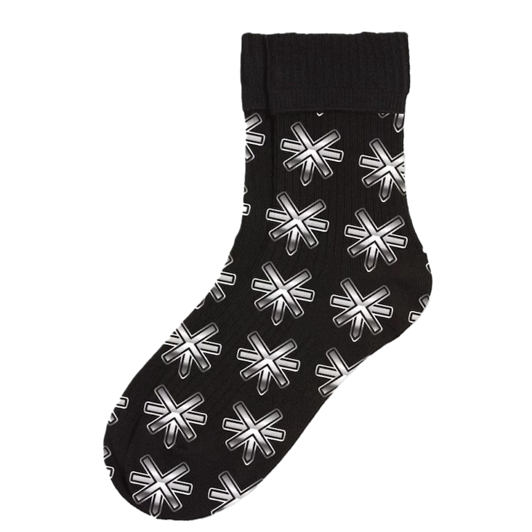 Emblem Repeated Socks by Xtravagant
